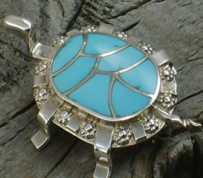 turquoise inlay pin pendant native american jewelry (2).jpg